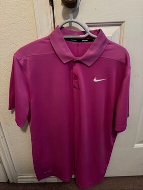 Nike Golf Men’s Dri-FIT Polo Shirt - Pink Size M